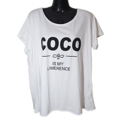 Βαμβακερή Μπλούζα με Τύπωμα